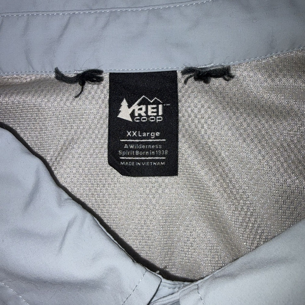 REI Sahara Tech Vented Fishing Shirt Green Long Sleeve Button Up Men's XXL 2XL - Picture 6 of 9